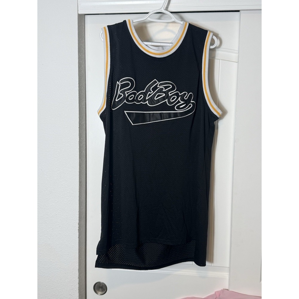 VTG Black Bad Boy Biggie Smalls 72‎ Basketball Jersey sz 2XL Notorious BIG